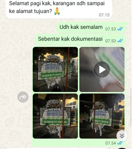 Pengiriman Papan Bunga Selamat Tayu