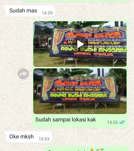 Pengiriman Papan Bunga Tayu